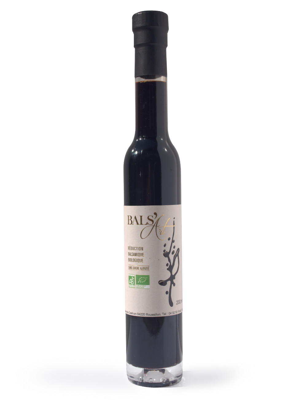 Réduction de vinaigre balsamique nature noir